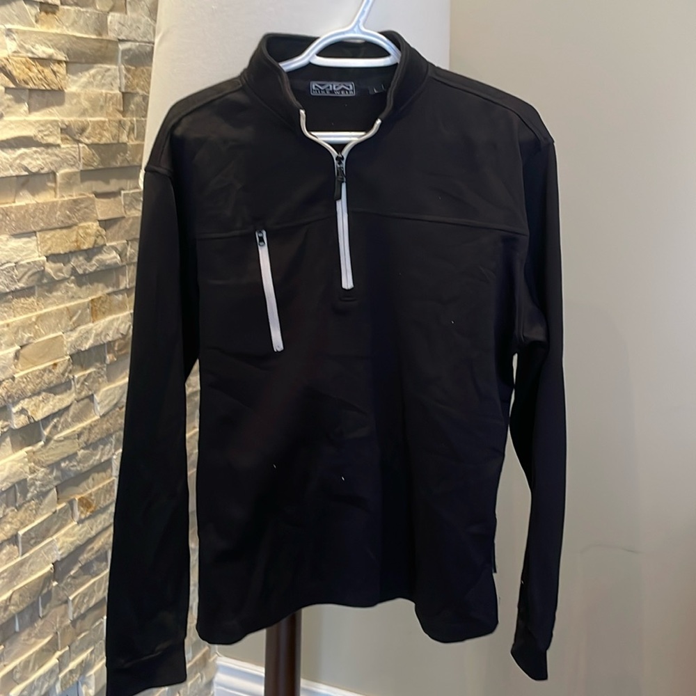 Mike Weir Black zippered collar shirt